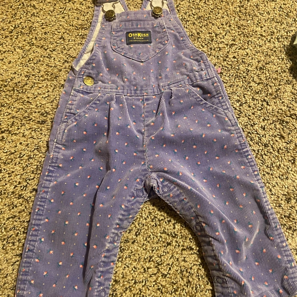 OshKosh Purple Corduroy Overalls